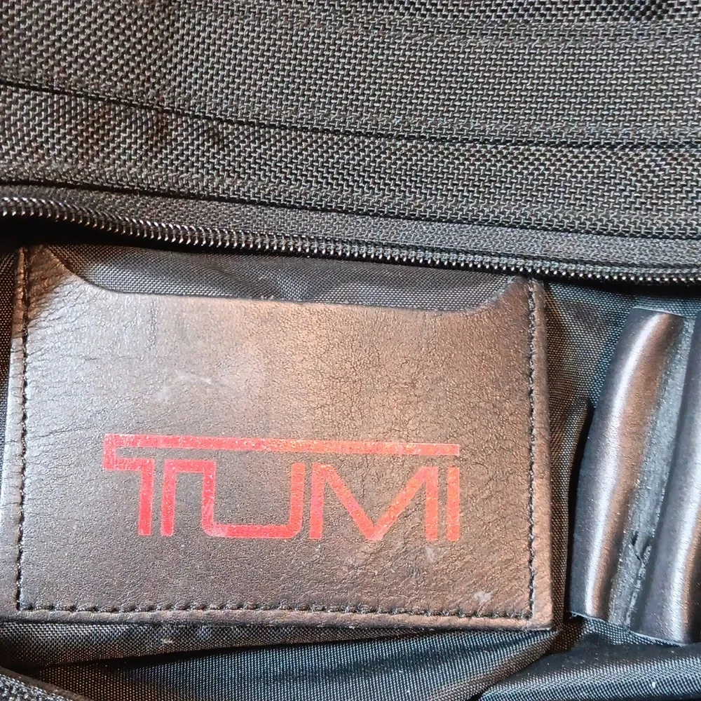 Tumi Alpha  Black Ballistic Nylon Bag